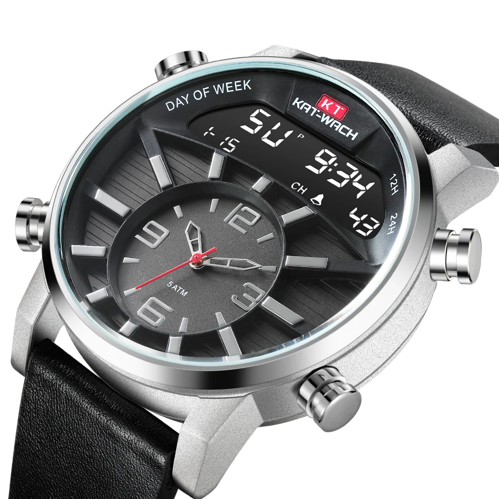 

Watch Men Fashion Sport Clock Top Luxury Brand Military Quartz Mens Watches LED Date Analog Digital Relogio Masculino