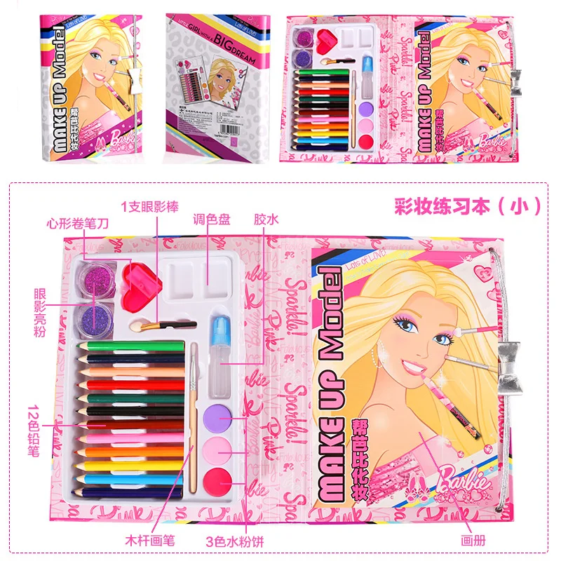 Детская книга для рисования детская раскрашивания Принцессы Барби маленьких