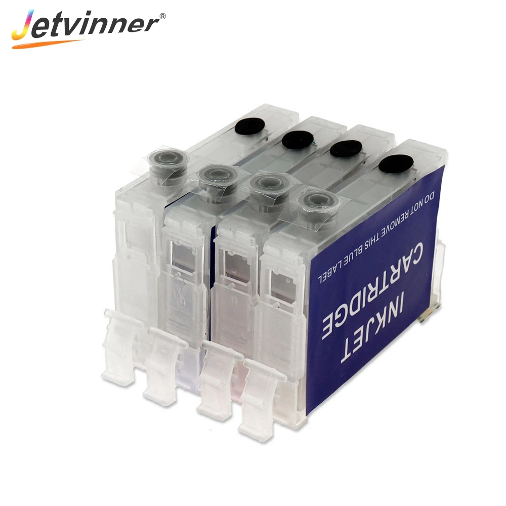 Jetvinner T288 288XL T2881-T2884 без чипа Refillable патрон чернил для принтера Epson XP-240 XP-330 XP-340 XP-430