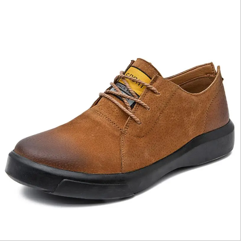

JX684 plus size 46 Genuine Leather Men Shoes Lace Up Business Casual Genuine Leather Shoes Flats Male sneaker Zapatos De Hombre
