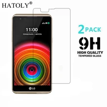 2PCS Tempered Glass sFor LG X Power Ultra-thin Screen Protector for LG X Power Toughened Protective Film + Cleaning Kit HATOLY