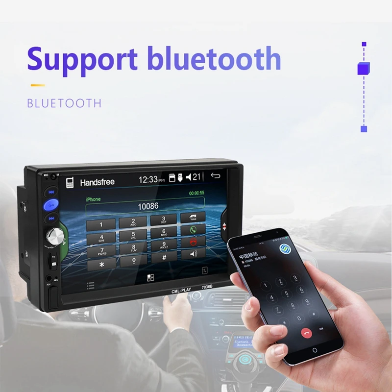 2Din Автомобиль Радио 7 дюймов Пресс Android плеер с Bluetooth Сабвуфер MP5 ленты