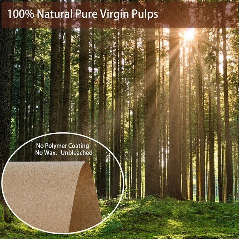 

12inch 100 Feet Brown Kraft Butcher Paper Roll Natural Food Wrapping Paper FDA Approved for Beef Brisket BBQ Meats Cooking Paper