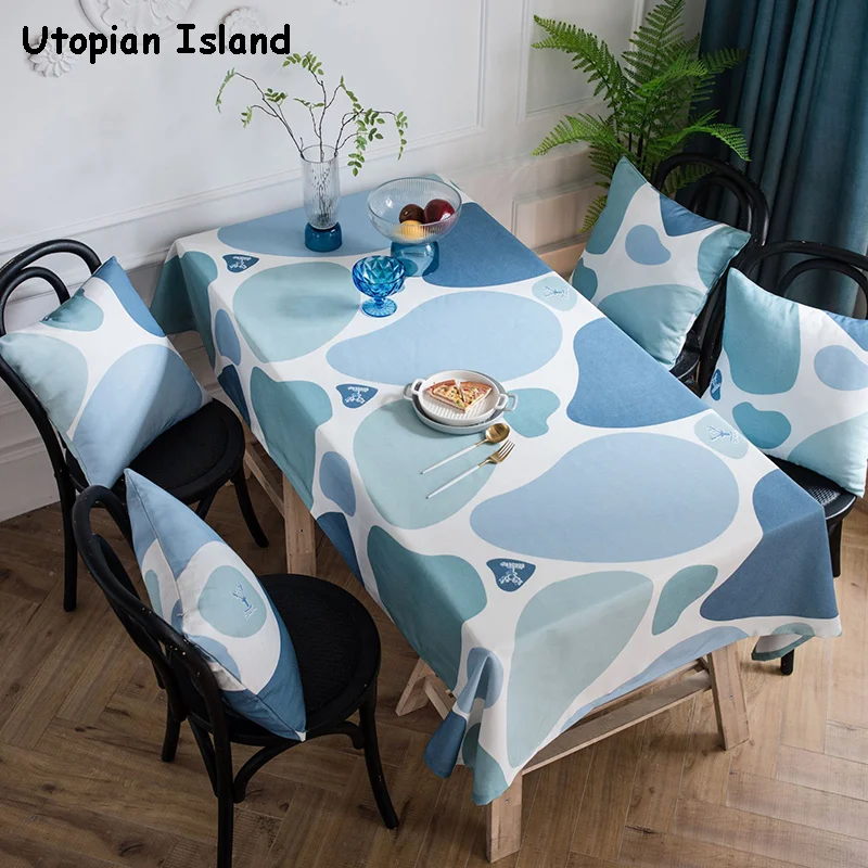 Рождество скатерть красочные булыжник крышка стола прямоугольная скатерти для