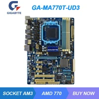 ga ma770t ud3 for gigabyte socket am3 amd 770 original desktop motherboard ddr3 phenom ii x4 cpus usb2 0 atx pci e 3 0 x16 slot