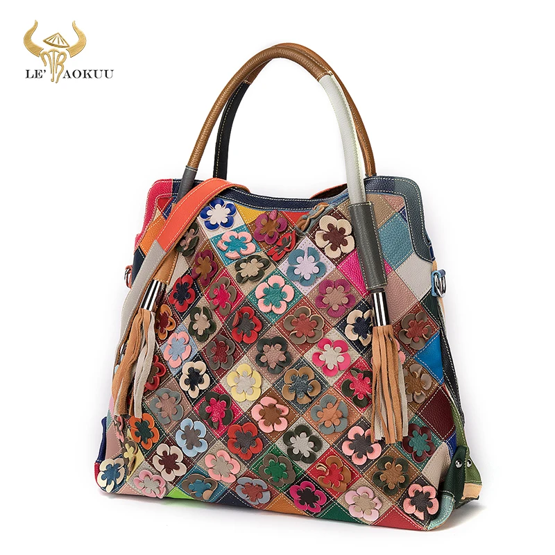 

Лидер продаж, высококачественный кожаный роскошный женский кошелек в стиле пэчворк с цветами, маленькая сумка через плечо, женская дизайнерская сумка-тоут, 445