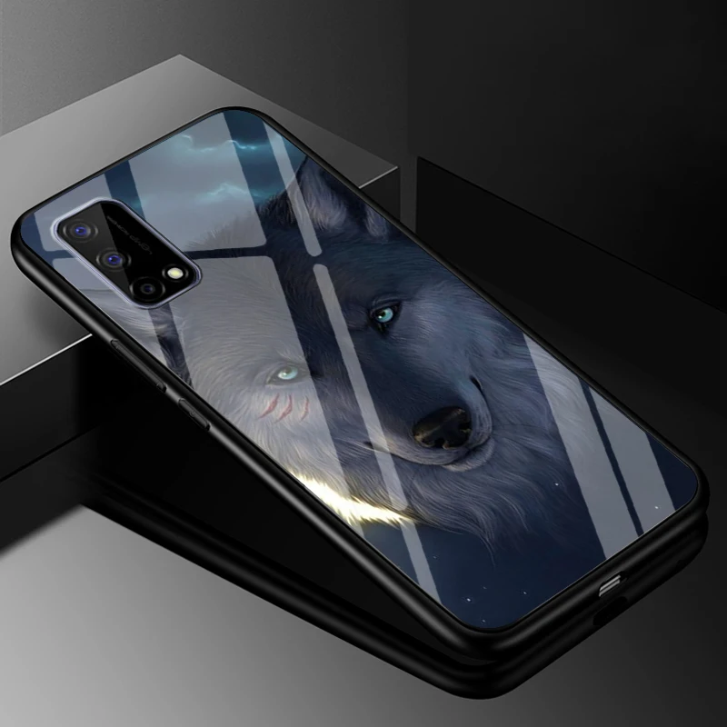 Чехол из закаленного стекла для OPPO Reno 5 4 Lite 4Z 5G жесткий чехол Realme 7 Pro 7i 6 6S 6i A93 F17