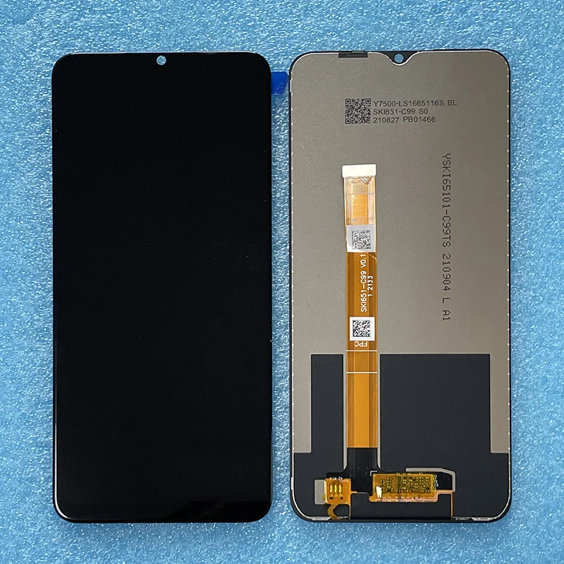 6 5 original new for oppo realme c21y rmx3261 lcd display screen frame touch panel digitizer for realmec21y c21y display free global shipping
