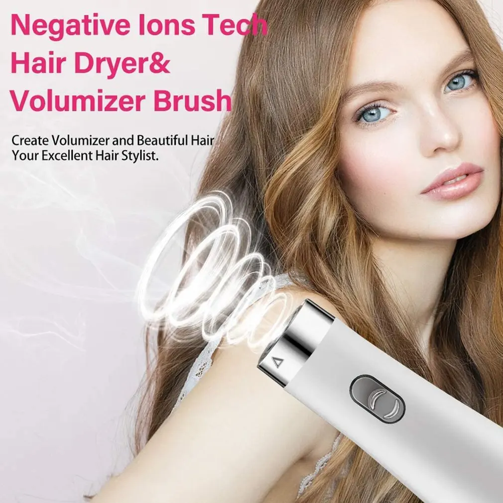 

Hair Dryer Brush All-in-One Hot Air Brush For Drying Straightening Curling Hair Volumizer Blow Dryer Brush Hair Styler Brush