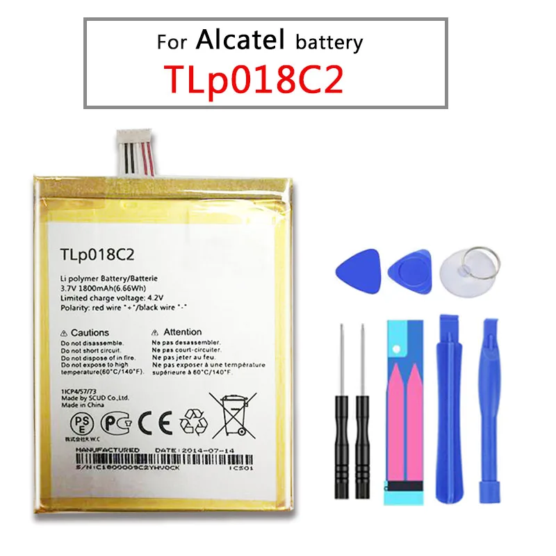 Новое высокое качество TLP018C2 1800 мА/ч мобильный телефон Батарея для Alcatel OneTouch Idol