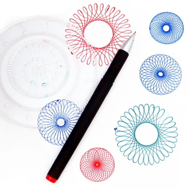 

22Pcs Spirograph Tekening Speelgoed Set Grijpende Tandwielen Wielen Schilderij Tekening Accessoires Creative Educatief ABS 2020