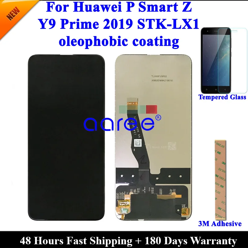 Протестированный ЖК-дисплей для huawei P Smart Z lcd для huawei Y9 Prime дисплей ЖК-экран сенсорный дигитайзер сборка