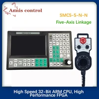 usb controller smc5 5 n n cnc 5 axis offline mach3 500khz g code 7 inch large screen 6 axis emergency stop handwheel mpg