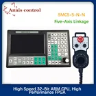 Контроллер USB SMC5-5-N-N CNC 5-осевой автономный Mach3 500 кГц G-код 7-дюймовый большой экран 6-осевой маховик аварийной остановки MPG