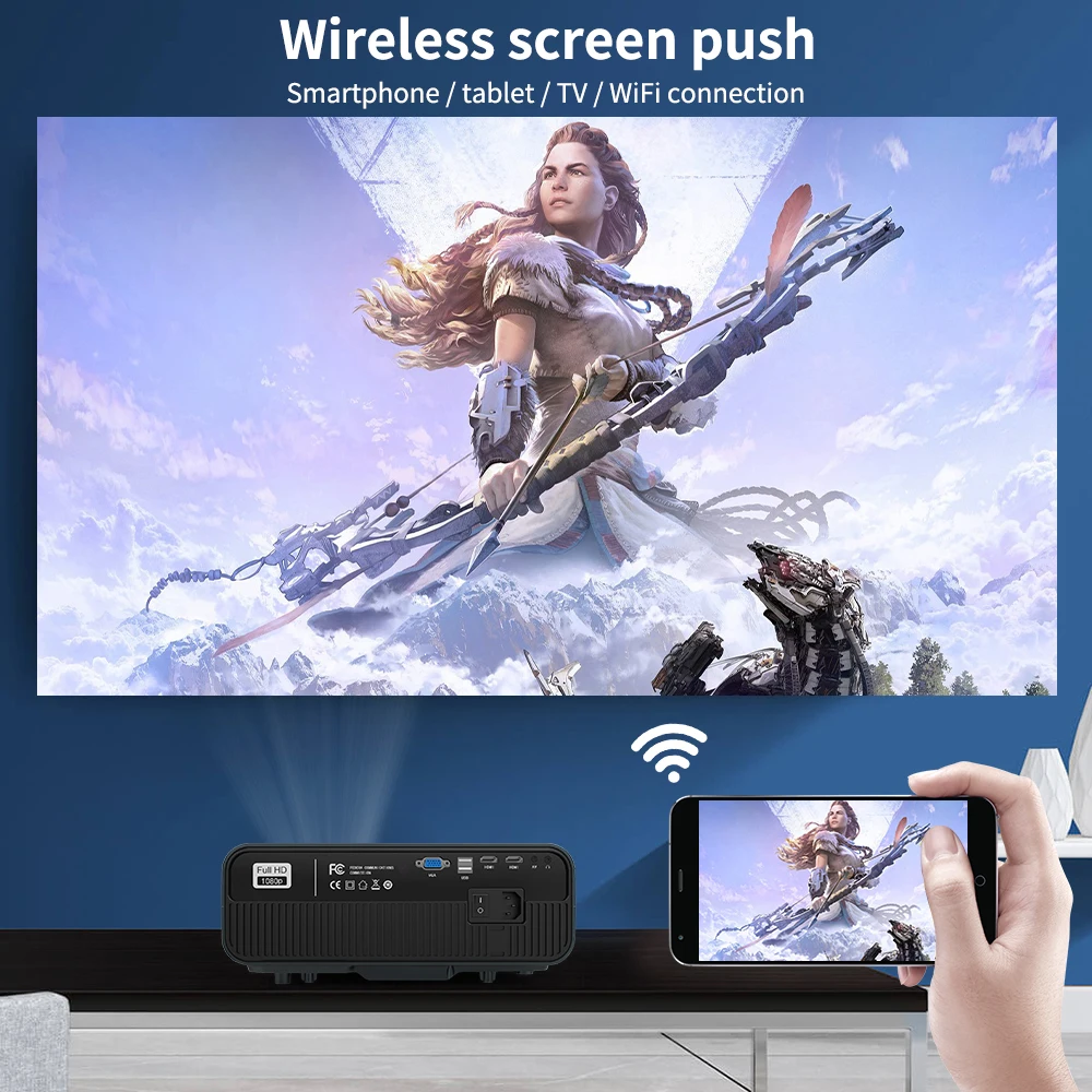 Проектор 4K видео Android операционная система Бесплатная доставка Beamer Wifi