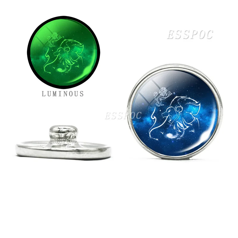 Стеклянный кабошон 18 мм ювелирные изделия 12 знаков зодиака стеклянный купол
