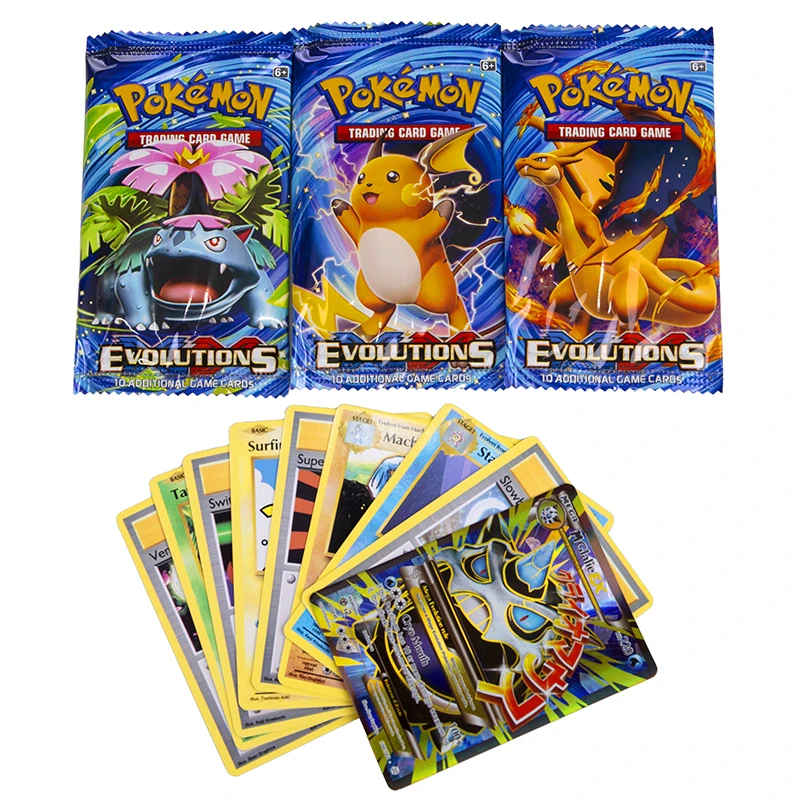 324 шт./коркор. Pokemon XY Card TCG: Evolution English Booster Box игра блестящая коллекция детский