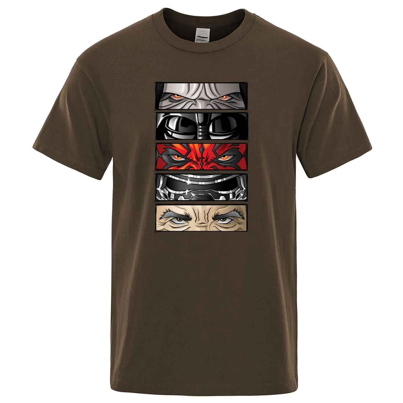 Футболка мужская с коротким рукавом и принтом глаза темных|Мужские футболки| |