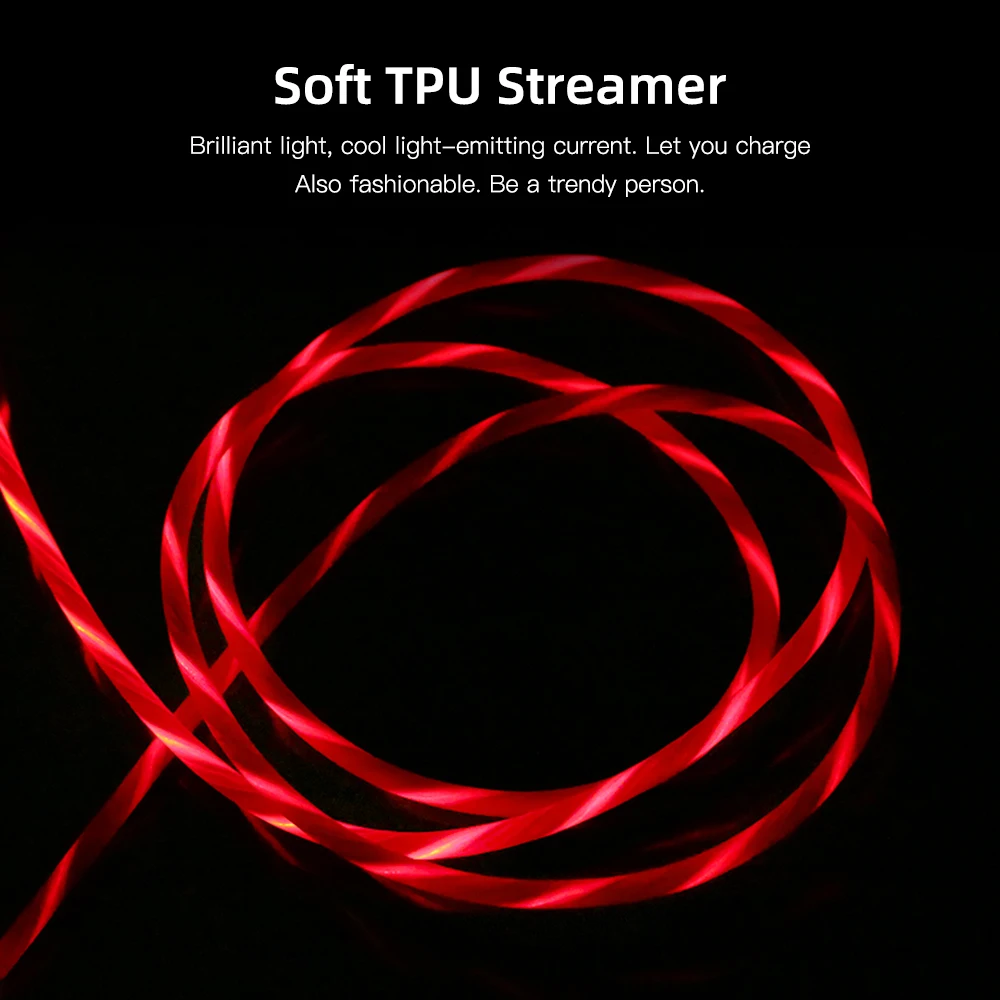 1 м usb type C Micro USB светящийся светодиодный кабель для зарядки samsung S9 светодиодный кабель для передачи данных для huawei P30 P20 Pro шнур для зарядки телефона