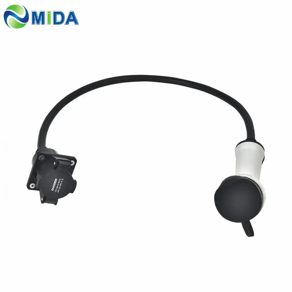 32Amp однофазный IEC 62196 Тип 2 гнездовой разъем для разъема типа 1 EV зарядный кабель