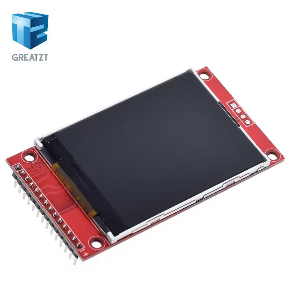 2.4 TFT NO Touch 2," 240x320 SPI TFT ЖК-дисплей серийный Порты и разъёмы модуль+ 5 V/3,3 V адаптер PBC Micro SD ILI9341 Белый светодиодный(Т-образной сенсорный экран - Цвет: 2.4 TFT NO Touch