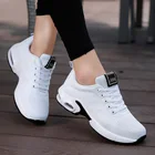 Спортивные кроссовки для бега, женские, легкие, AirCoushion, модные, воздухопроницаемая повседневная обувь, белые, кроссовки, черные
