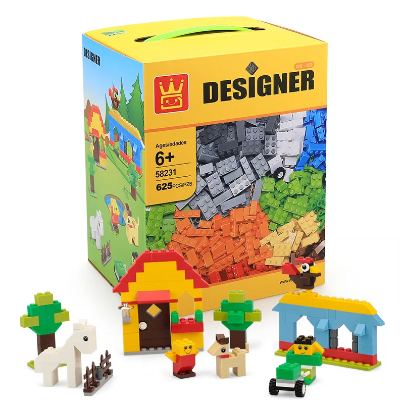 625 шт. Детский конструктор сделай сам|Блочные конструкторы| |