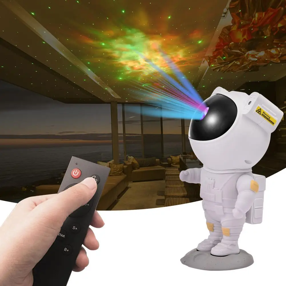 

Новая лампа-проектор Galaxy, ночник со звездным небом для дома, спальни, декор для комнаты, декоративные светильники с астронавтом, подарок для ...
