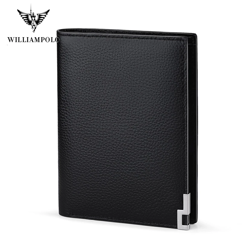 WILLIAMPOLO модный мини-кошелек без молнии кожаный кошелек с 8 отделениями для карт PL168