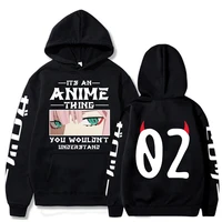 anime darling in the franxx hoodie men and women harajuku long sleeve sweatshirts zero two hip hop hoodie