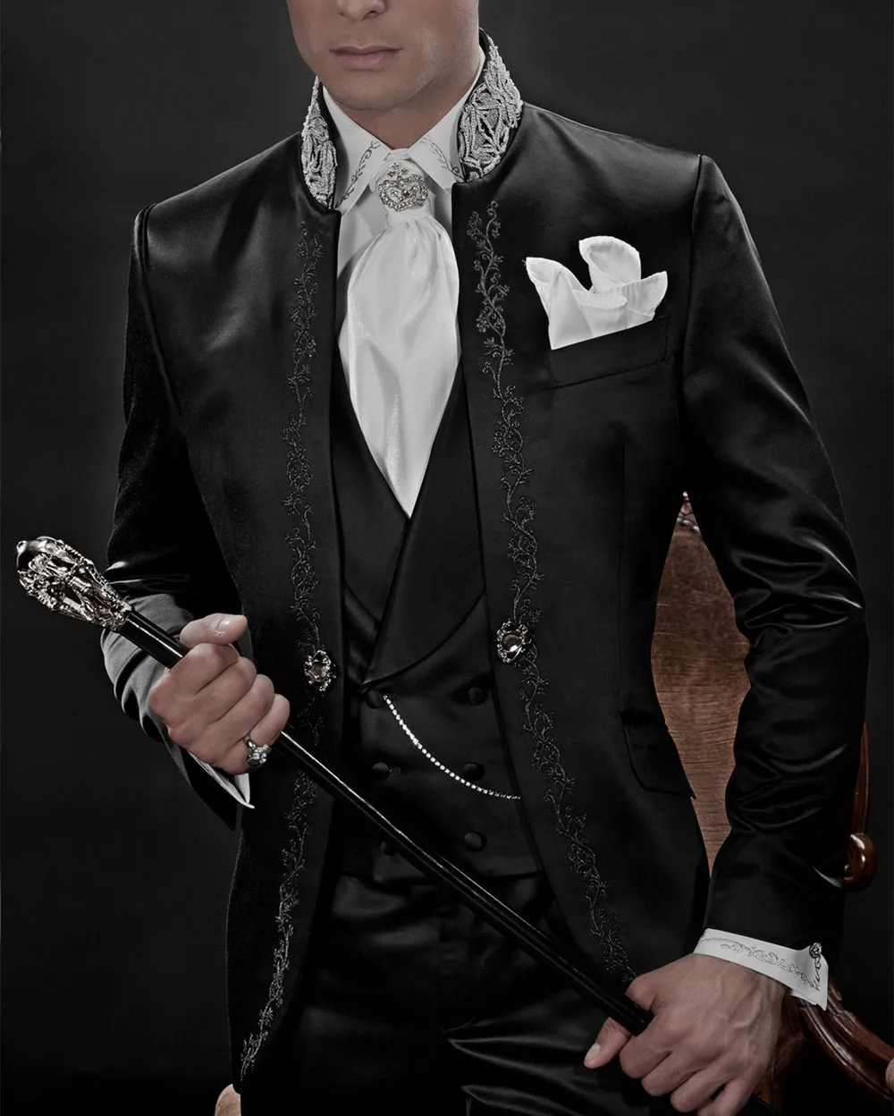 

2022 Tailor Made Mens Suit Formal Dinner Party Prom Wedding Suits 2 Pieces(Jacket+Pant+Tie)traje de novio para boda