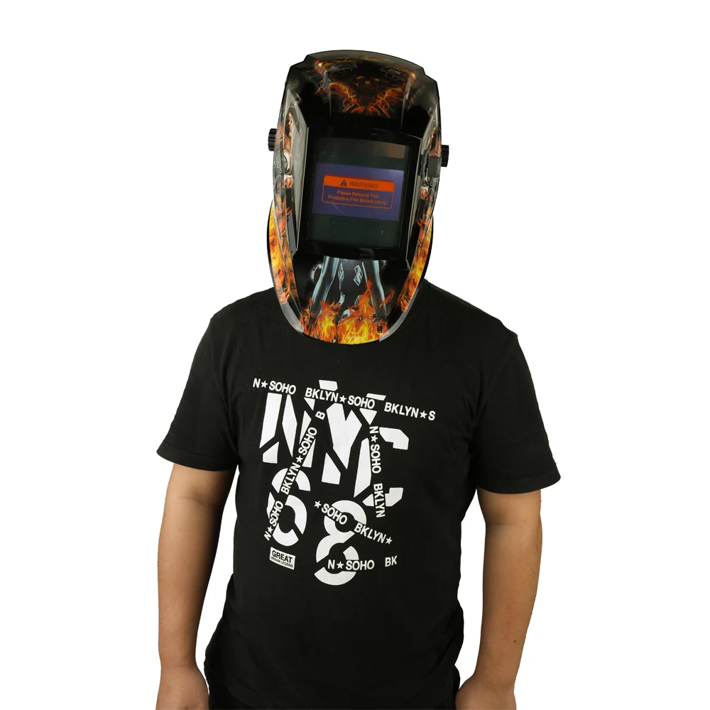 Сварочная маска с автоматическим затемнением на солнечной энергии шлем для