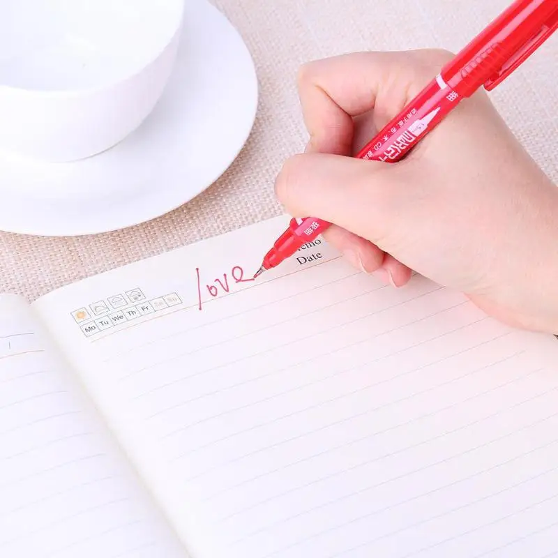 Водонепроницаемые быстросохнущие перманентные Маркеры Ручка с двойной головкой