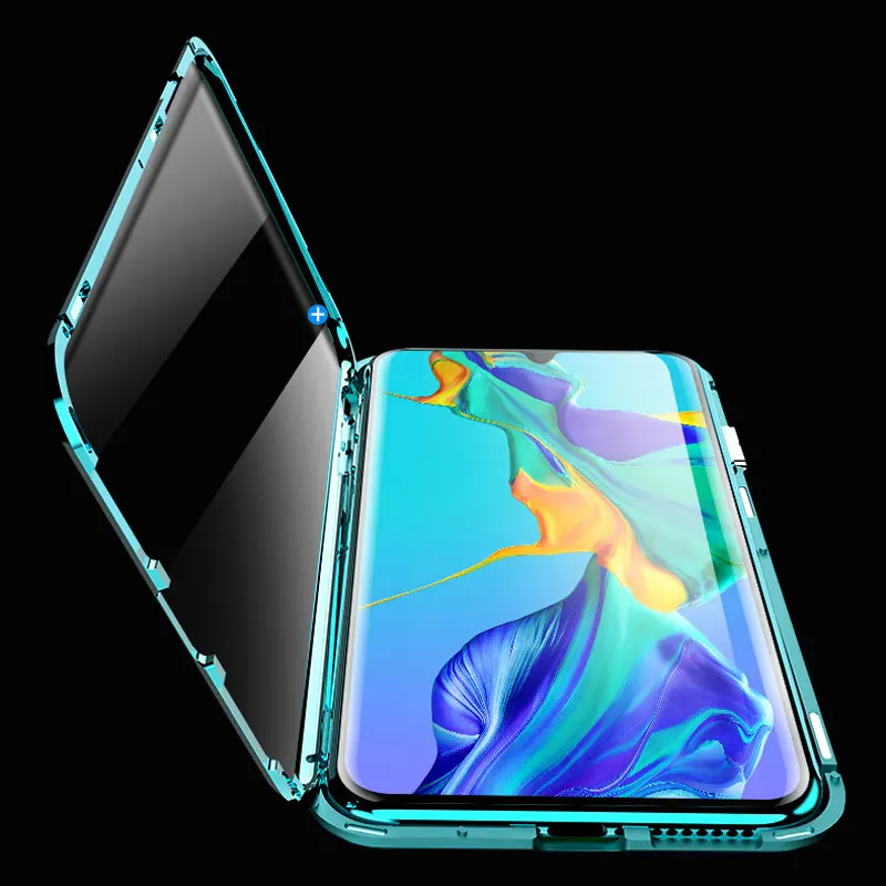 Магнитный металлический корпус адсорбции для huawei mate20 lite P30 P30PRO P20 P20Pro стеклянный