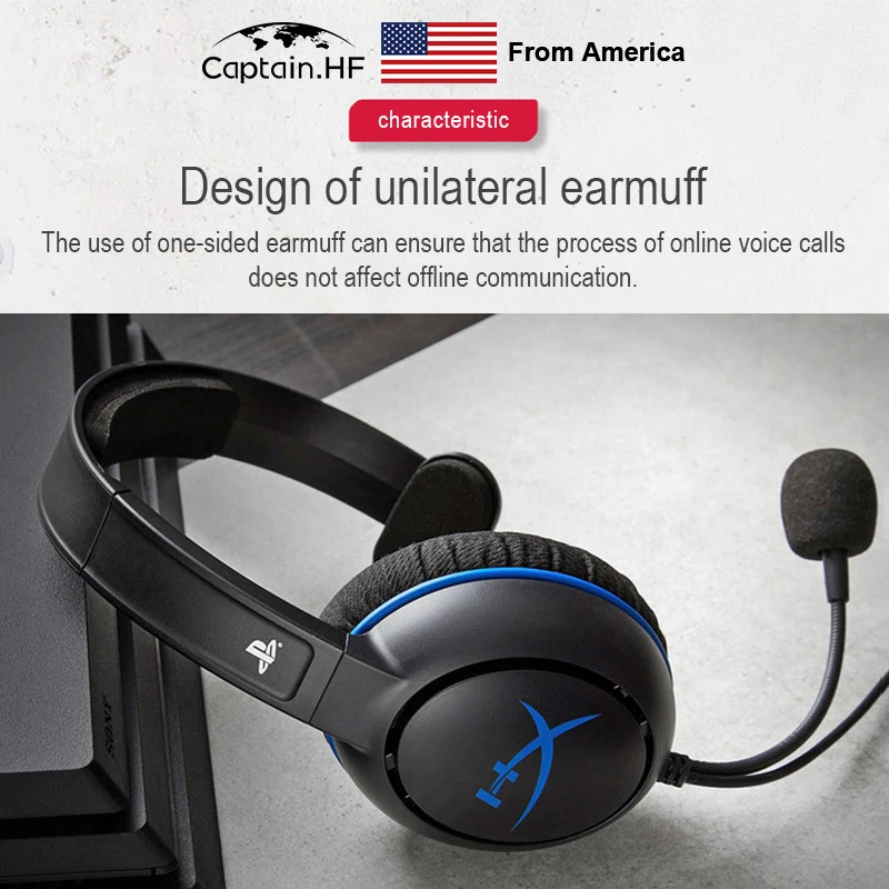 Наушники HyperX CloudX Chat совместимые с Xbox 40-миллиметровый драйвер микрофон