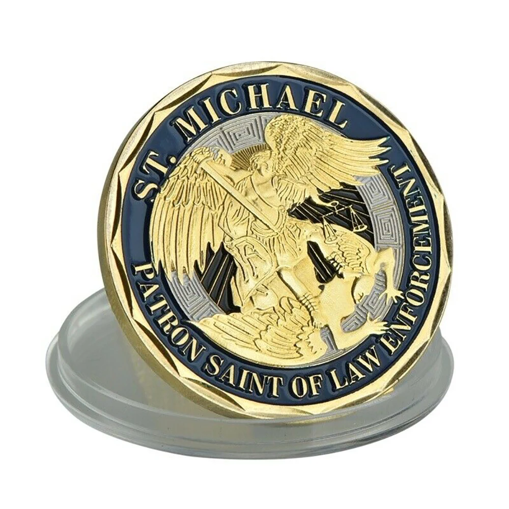Американская монета св. Майкл полика коллекционный покровитель