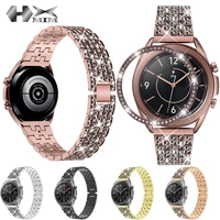 suitable for samsung watch diamond strap metal full diamond stainless steel galaxy watch 42mm 46mm samsung watch diamond bezel