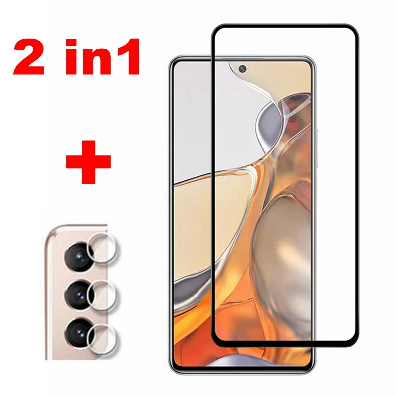 

For XIAOMI 11T 11 T Tempered Glass Screen Film For XIAOMI 11T PRO 11 T PRO 11Tpro Front Glass Screen Protector Camera Len Film