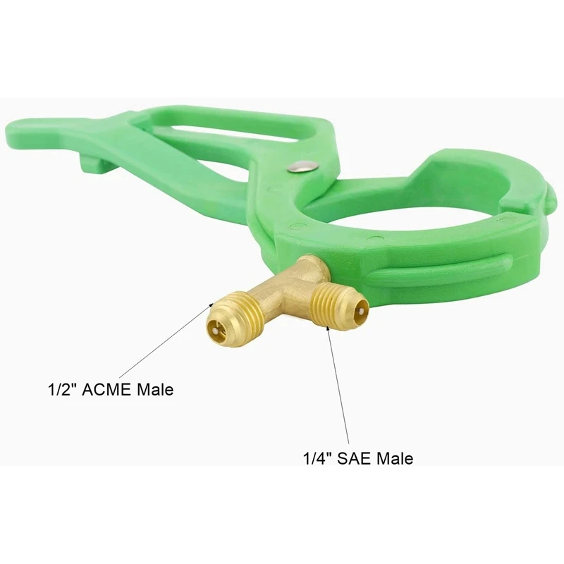 R-134A Can Tap for R22 R12 Refrigerant 2-In-1 Side Bottle Opener Connecting 1/4 SAE and 1/2 Acme Thread CNIM Hot | Дом и сад