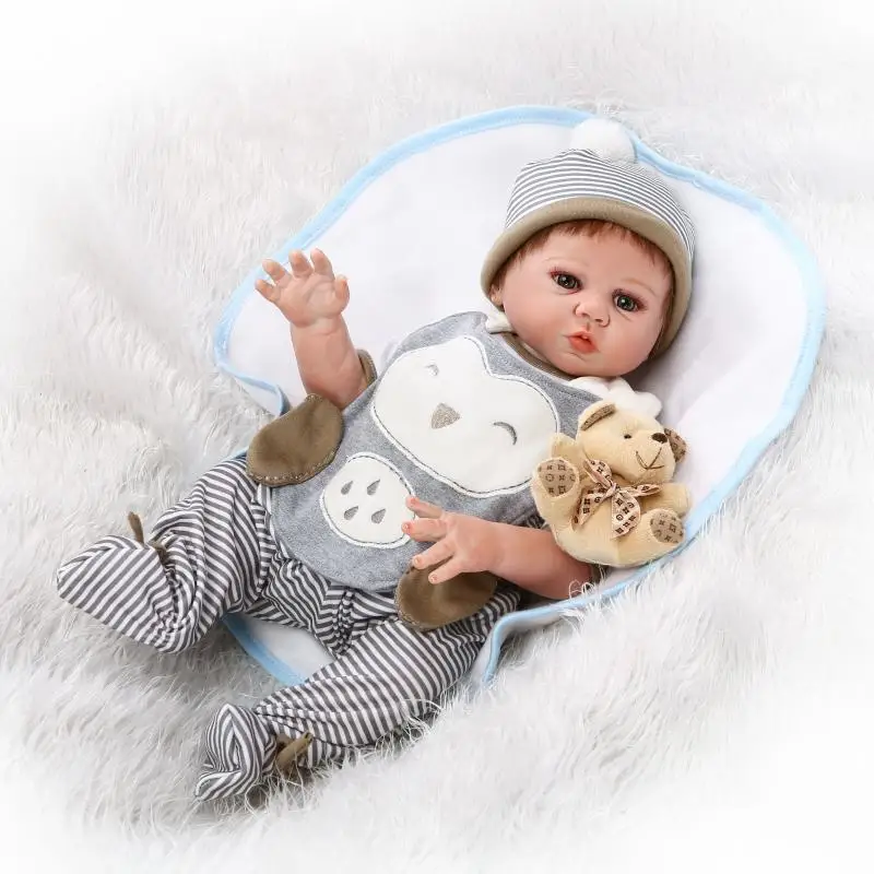 Кукла Reborn Baby силиконовая кукла для мальчика 50 см Реалистичная настоящая игрушка