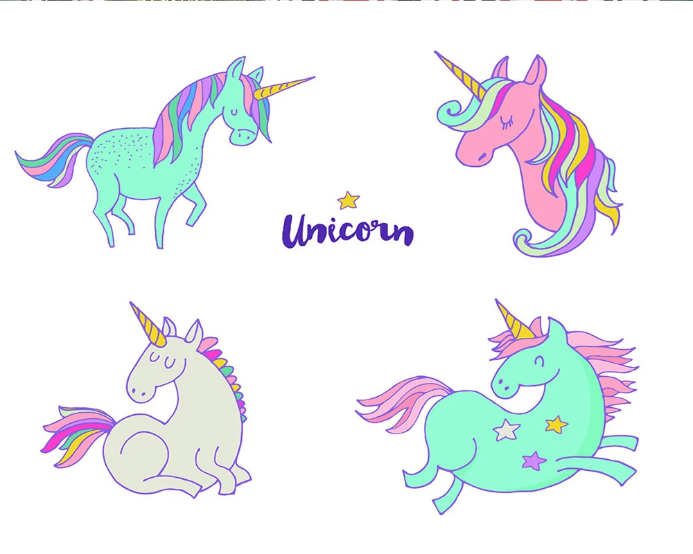 

3d Mural Curtain 3d Cartoon Animal Modern Curtain Cartoon Unicorn Modern Animal Beautiuful Window 3d Curtain