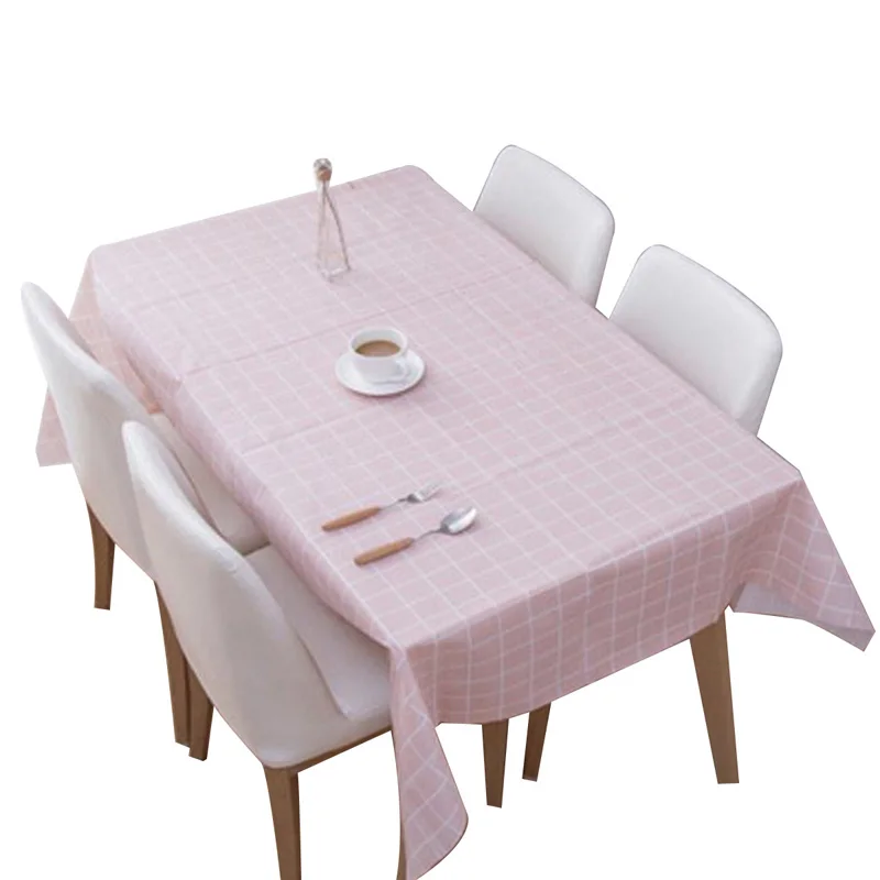 Водонепроницаемая скатерть из ПВХ маслостойкая прямоугольная на стол для