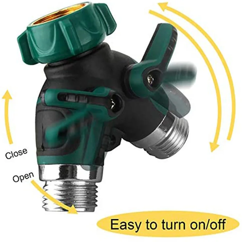 2 способ садовый шланг Y сплиттер латунное металлическое сцепление с телом