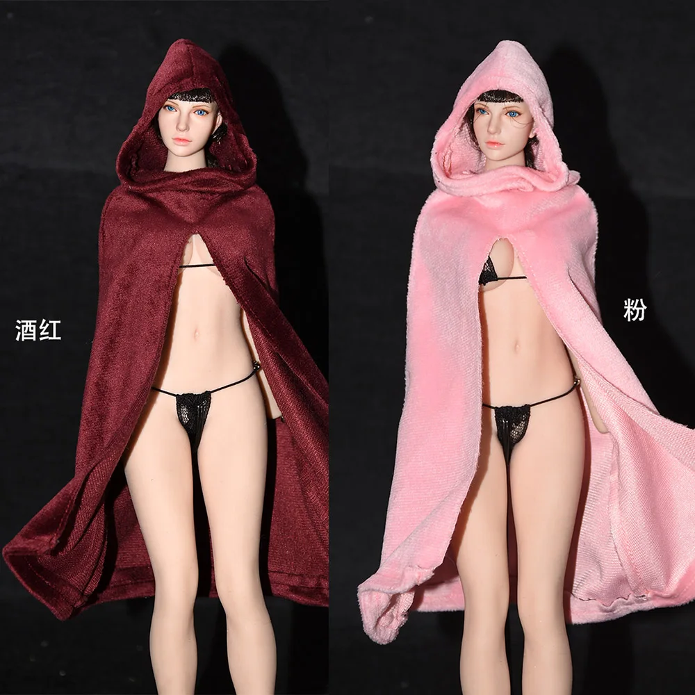 

1/6 Velvet cloak Witch cloak Female Doll Woman Clothing Accessories for 12" Action Figure Body