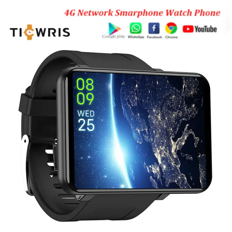 Смарт-часы TICWRIS MAX 4G GPS 3 ГБ 32 Wi-Fi браслет пульсометр 2 86 дюйма 2880 мА · ч Android