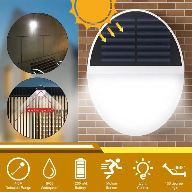 

Solar Powered LED Wall Light 48LED Super Bright PIR Motion Sensor Solar Lamp IP65 Waterproof Wall Lamp for Garden Decoration