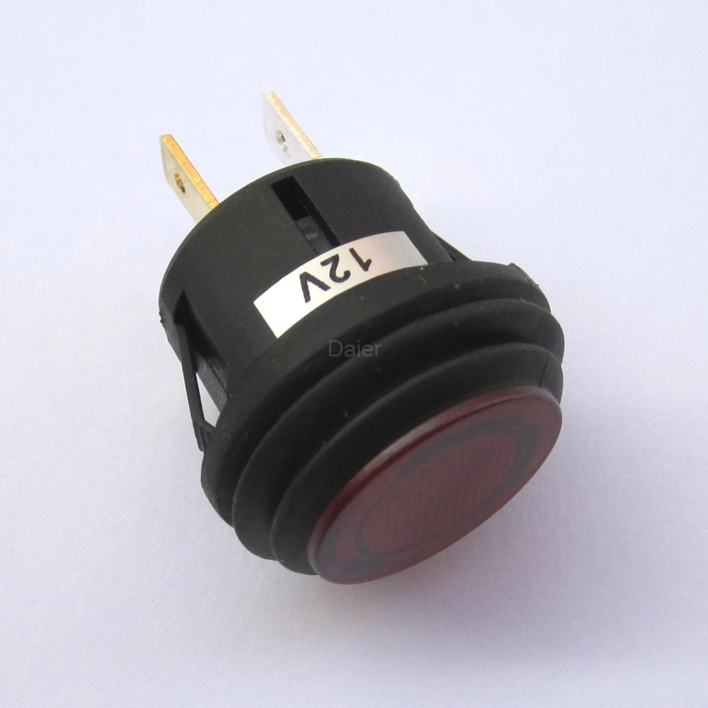 2 шт 12V 20A SPST 3 Pin вкл/выкл круглый Кулисный переключатель для электромобиля с