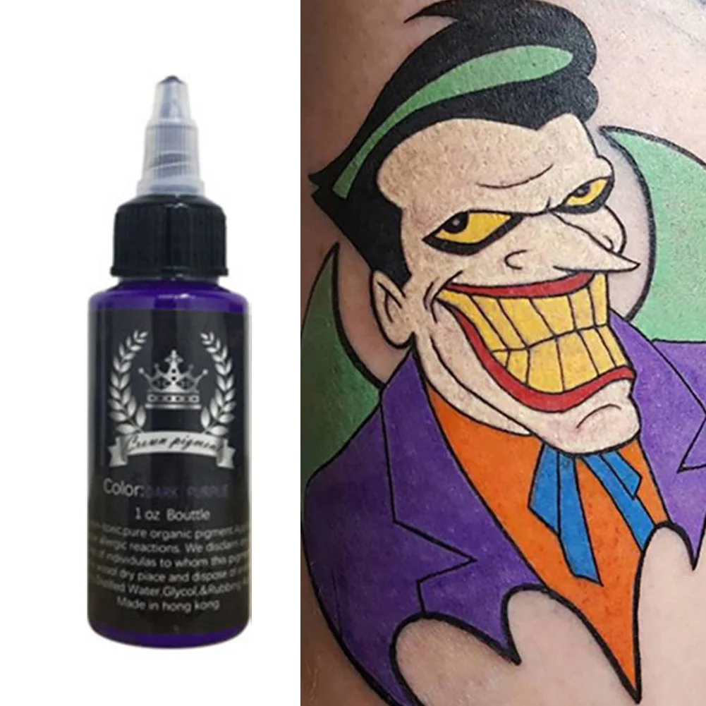 30 мл полуперманентный натуральный растительный пигмент для тату боди арт