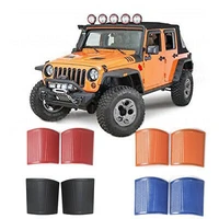 2 pcs cowl side body armor corner cover decals for 07 18 for jeep wranger unlimited jk color black red blue oranger