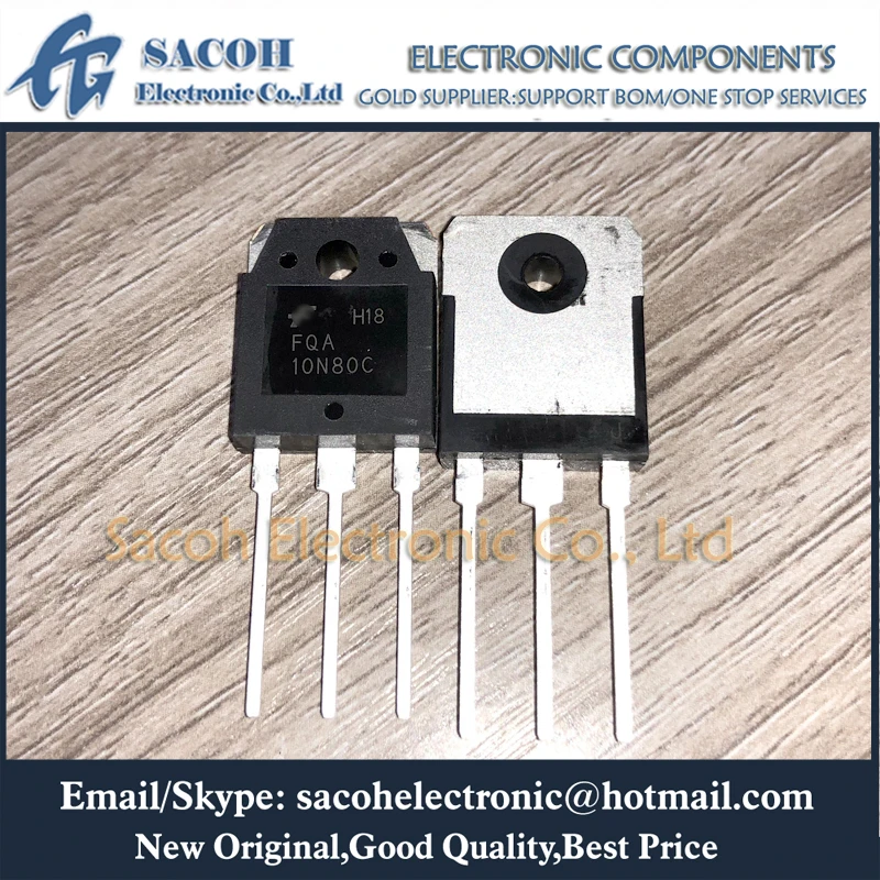 Новый оригинальный 10 шт./лот FQA10N80C FQA10N80 или SSH10N80A SSH10N80 10N80 TO-3P 10A 800V мощный